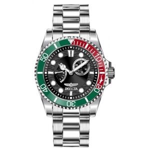 INVICTA Watch Pro Diver Men 43mm Stainless Steel Steel Black dial VD88 Quartz